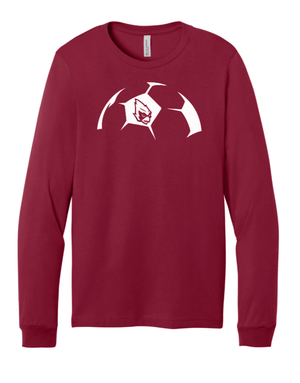 Custom Printed Apparel | Unisex Custom Long Sleeve - Soccer Ball | Portland Boys Soccer - Portland Soccer - 19839