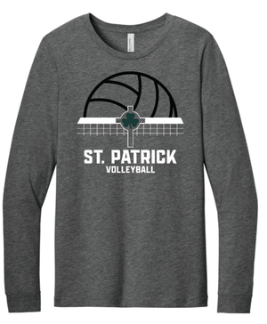 Custom Printed Apparel | Unisex Custom Long Sleeve | St. Patrick Volleyball - SP Vball - 19723