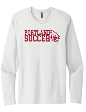 Custom Printed Apparel | Unisex Custom Long Sleeve - White | Portland Boys Soccer - Portland Soccer - 19839