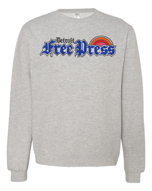Custom Printed Apparel | Unisex Custom Sweatshirt - Crewneck | Detroit Free Press - Detroit Free Press - 19558