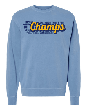 Custom Printed Apparel | Unisex Custom Sweatshirt - Light Blue Crewneck | GL Track + Field State Qualifiers & Champs 2026 - GL Track Qualifiers + Champs - 19483