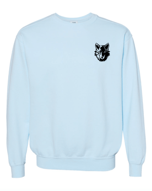 Custom Printed Apparel | Unisex Custom Sweatshirt - Light Blue Crewneck | Hiawatha Elementary - Hiawatha - 19478