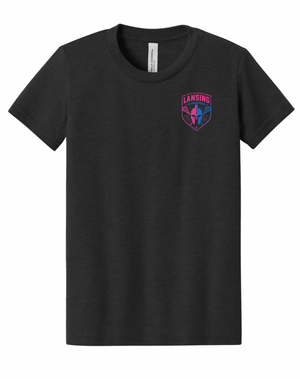 Custom Printed Apparel | Unisex Custom T-Shirt - Black | Lansing Gladiators - Lansing Gladiators - 19512