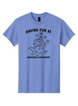 Custom Printed Apparel | Unisex Custom T-Shirt | Davidson Elementary - Davidson Elementary - 19765