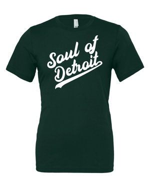 Custom Printed Apparel | Unisex Custom T-Shirt - Forest Green | Soul of Detroit - Soul of Detroit - 19556