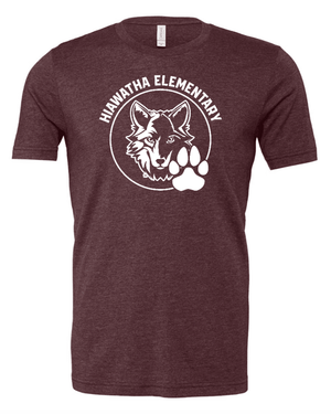Custom Printed Apparel | Unisex Custom T-Shirt | Hiawatha Elementary - Hiawatha - 19478