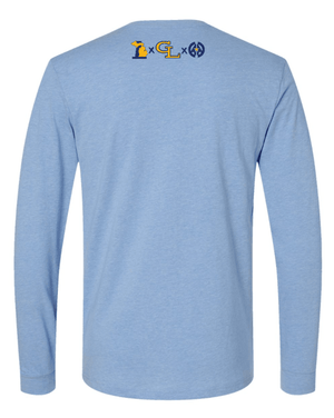 Custom Printed Apparel | Unisex Custom T-Shirt - Light Blue Long Sleeve | GL Track + Field State Qualifiers & Champs 2026 - GL Track Qualifiers + Champs - 19483