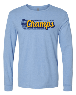 Custom Printed Apparel | Unisex Custom T-Shirt - Light Blue Long Sleeve | GL Track + Field State Qualifiers & Champs 2026 - GL Track Qualifiers + Champs - 19483