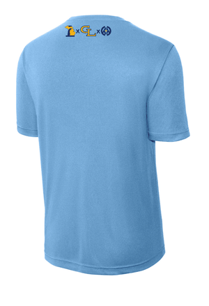 Custom Printed Apparel | Unisex Custom T-Shirt - Light Blue Performance | GL Track + Field State Qualifiers & Champs 2026 - GL Track Qualifiers + Champs - 19483