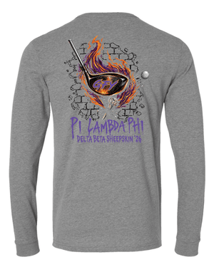 Custom Printed Apparel | Unisex Custom T-Shirt - Long Sleeve | Pi Lambda Phi Golf Outing - Pi Lambda Phi - 19420