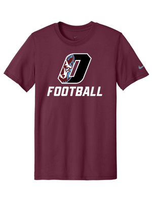 Custom Printed Apparel | Unisex Custom T-Shirt - Nike Dri - FIT | Okemos Football - Okemos Football - 19518