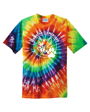 Custom Printed Apparel | Unisex Custom T-Shirt - Tie Dye | Hiawatha Elementary - Hiawatha - 19478