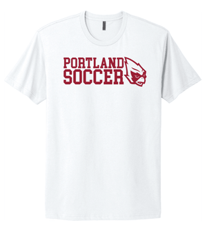 Custom Printed Apparel | Unisex Custom T-Shirt - White | Portland Boys Soccer - Portland Soccer - 19839