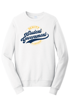 Custom Printed Apparel | Unisex Fleece Crewneck Sweatshirt | DeWitt Student Government - DHS Stugo - 19859