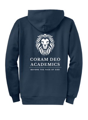 Custom Printed Apparel | Unisex Full Zip Hoodie | Coram Deo Academics - Coram Deo 2026 - 19830