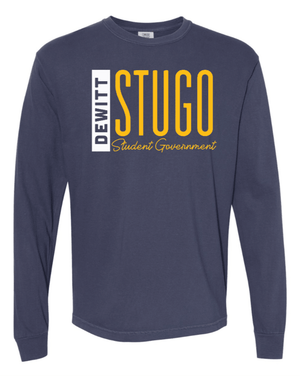Custom Printed Apparel | Unisex Heavyweight Long Sleeve T-Shirt | DeWitt Student Government - DHS Stugo - 19859
