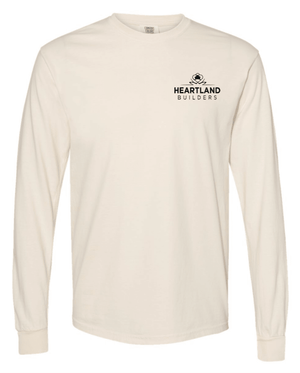 Custom Printed Apparel | Unisex Heavyweight Long Sleeve T-Shirt | Heartland Builders - Heartland Builders