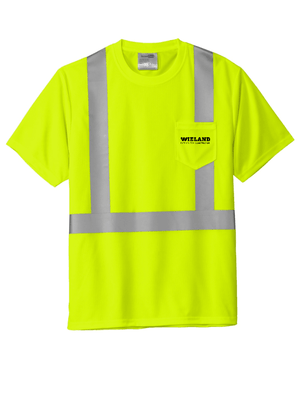 Custom Printed Apparel | Unisex Hi - Vis ANSI 107 Class 2 Mesh T-Shirt | WIELAND - WIELAND