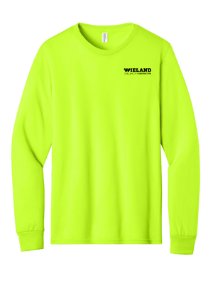 Custom Printed Apparel | Unisex Hi - Vis Long Sleeve T-Shirt | WIELAND - WIELAND