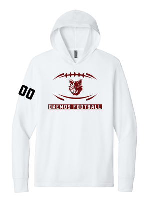 Custom Printed Apparel | Unisex Hooded Long Sleeve | Okemos Football - Okemos Football