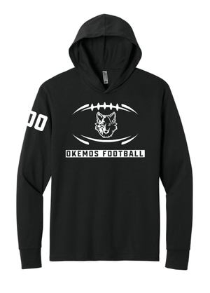 Custom Printed Apparel | Unisex Hooded Long Sleeve | Okemos Football - Okemos Football