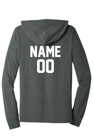 Custom Printed Apparel | Unisex Hooded Long Sleeve T-Shirt | LA Dragons - LA Dragons - 19946