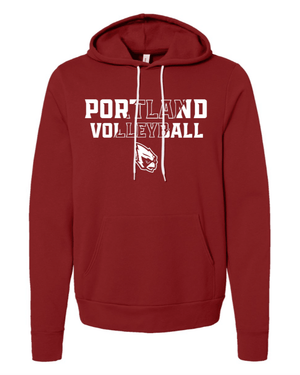 Custom Printed Apparel | Unisex Hoodie | Portland Volleyball - Portland Vball - 19598