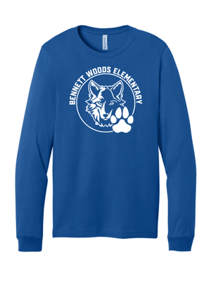 Custom Printed Apparel | Unisex Long Sleeve T-Shirt | Bennett Woods Elementary - Bennett Woods Elementary