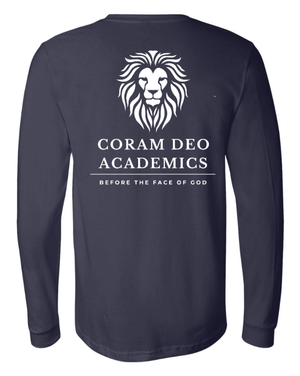 Custom Printed Apparel | Unisex Long Sleeve T-Shirt | Coram Deo Academics - Coram Deo 2026 - 19830