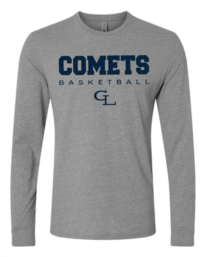 Custom Printed Apparel | Unisex Long Sleeve T-Shirt | Grand Ledge Basketball - Grand Ledge Basketball
