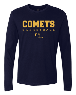 Custom Printed Apparel | Unisex Long Sleeve T-Shirt | Grand Ledge Basketball - Grand Ledge Basketball