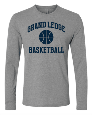Custom Printed Apparel | Unisex Long Sleeve T-Shirt | Grand Ledge Basketball - Grand Ledge Basketball