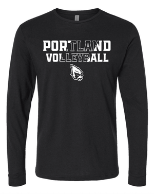 Custom Printed Apparel | Unisex Long Sleeve T-Shirt | Portland Volleyball - Portland Vball - 19598