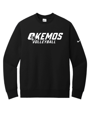 Custom Printed Apparel | Unisex Nike Crewneck Sweatshirt | CMS Volleyball - CMS Vball - 19852