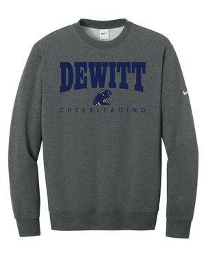 Custom Printed Apparel | Unisex Nike Crewneck Sweatshirt | DHS Sideline Cheer - DHS Cheer - 19819