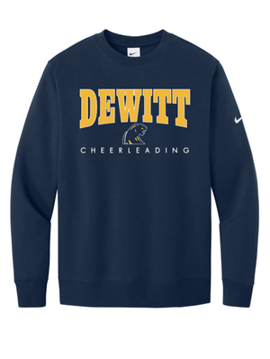 Custom Printed Apparel | Unisex Nike Crewneck Sweatshirt | DHS Sideline Cheer - DHS Cheer - 19819