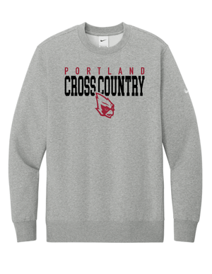 Custom Printed Apparel | Unisex Nike Crewneck Sweatshirt | Portland Cross Country - Portland XC - 20009