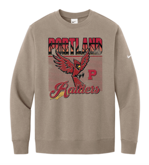 Custom Printed Apparel | Unisex Nike Crewneck Sweatshirt | Portland Raiders - Portland Raiders