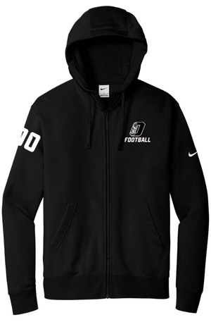 Custom Printed Apparel | Unisex Nike Full Zip Hoodie | Okemos Football - Okemos Football