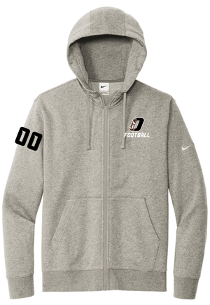 Custom Printed Apparel | Unisex Nike Full Zip Hoodie | Okemos Football - Okemos Football