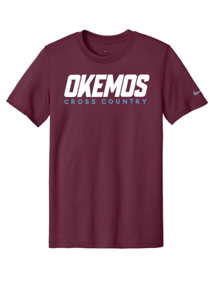 Custom Printed Apparel | Unisex Nike Performance T-Shirt | CMS/Kinawa Cross Country - CMS/Kinawa XC - 19795