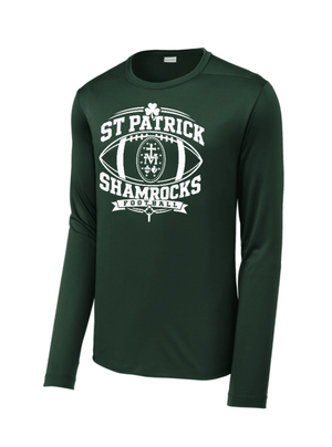 Custom Printed Apparel | Unisex Performance Long Sleeve T-Shirt | St. Patrick Football - SP Football - 20010