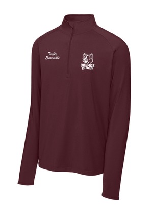 Custom Printed Apparel | Unisex Performance Stretch 1/4 Zip | Okemos Choir - Okemos Choir - 19896