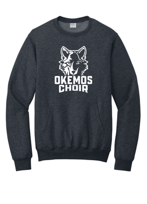 Custom Printed Apparel | Unisex Pocket Crewneck Sweatshirt | Okemos Choir - Okemos Choir - 19896