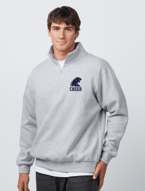 Custom Printed Apparel | Unisex Relaxed 1/2 Zip Sweatshirt | DHS Sideline Cheer - DHS Cheer - 19819