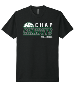 Custom Printed Apparel | Unisex T-Shirt | CHAP Chariot Volleyball - CHAP Volleyball - 19816