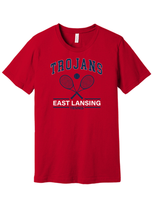 Custom Printed Apparel | Unisex T-Shirt | East Lansing Tennis - EL Tennis - 19956