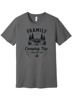 Custom Printed Apparel | Unisex T-Shirt | Framily Camping Trip - Framily Camping Trip