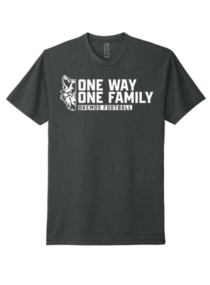 Custom Printed Apparel | Unisex T-Shirt - ONE WAY, ONE FAMILY | Okemos Football - Okemos Football