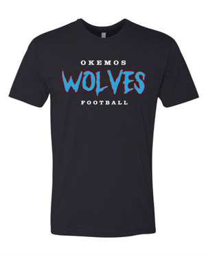 Custom Printed Apparel | Unisex T-Shirt - WOLVES | Okemos Football - Okemos Football